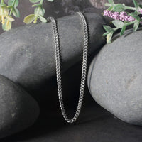 14K White Gold Gourmette Chain (2.80 mm)
