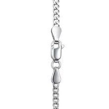 14K White Gold Gourmette Chain (2.80 mm)