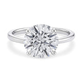5 Carat Round Lab Grown IGI G/VS1 Diamond Solitaire Ring in 10K White Gold thumbnail 3