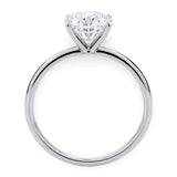 5 Carat Round Lab Grown IGI G/VS1 Diamond Solitaire Ring in 10K White Gold thumbnail 4
