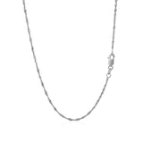 10k White Gold Singapore Chain(1.50 mm) thumbnail 3