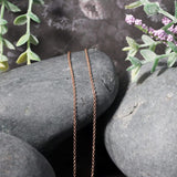 14k Rose Gold Round Cable Link Chain (1.25 mm) thumbnail 4