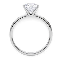 5 Carat Round Lab Grown IGI G/VS1 Diamond Solitaire Ring in 14K White Gold