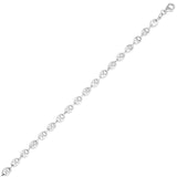 Sterling Silver Rhodium Plated Puffed Mariner Chain (3.70 mm) thumbnail 1