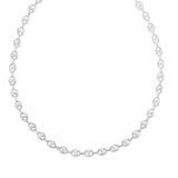 Sterling Silver Rhodium Plated Puffed Mariner Chain (3.70 mm) thumbnail 2