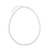 Sterling Silver Rhodium Plated Puffed Mariner Chain (3.70 mm) thumbnail 3