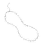 Sterling Silver Rhodium Plated Puffed Mariner Chain (3.70 mm) thumbnail 4