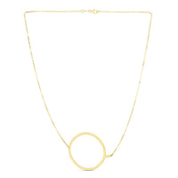 14K Yellow Gold Yours Truly Large Initial Q Necklace