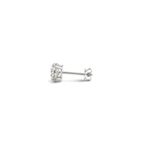 1 cttw Certified IGI Lab Grown Round Diamond Stud Earrings 14k White Gold(G/VS2) thumbnail 2