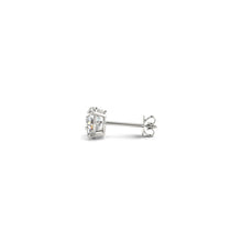 1 cttw Certified IGI Lab Grown Round Diamond Stud Earrings 14k White Gold(G/VS2)