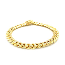 Load image into Gallery viewer, 14k Yellow Gold Classic Miami Cuban Solid Bracelet (8.20 mm)