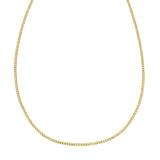 14k Yellow Gold Solid Curb Chain (2.60 mm) thumbnail 2