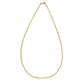 14k Yellow Gold Solid Curb Chain (2.60 mm) thumbnail 3