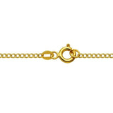 14k Yellow Gold Solid Curb Chain (2.60 mm) thumbnail 4