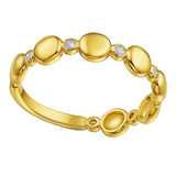 14K Yellow Gold Textured Rope Ring (4.00 mm) thumbnail 2