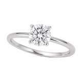 3/4 Carat Round Lab Grown IGI G/VS1 Diamond Solitaire Ring in Sterling Silver thumbnail 1