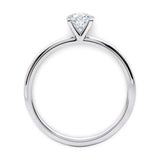 3/4 Carat Round Lab Grown IGI G/VS1 Diamond Solitaire Ring in Sterling Silver thumbnail 4