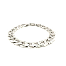 Load image into Gallery viewer, Rhodium Plated Sterling Silver Curb Style Bracelet (11.60 mm)