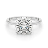 5 Carat Cushion Lab Grown IGI G/VS1 Diamond Solitaire Ring in 14K White Gold thumbnail 3