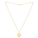 Baroque Heart Necklace in 14K Yellow Gold thumbnail 3