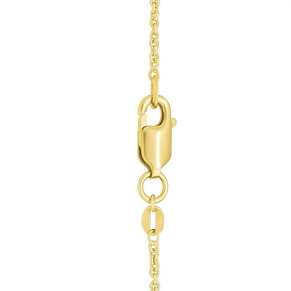 Baroque Heart Necklace in 14K Yellow Gold