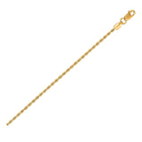 14k Yellow Gold Solid Rope Chain (1.50 mm) thumbnail 1