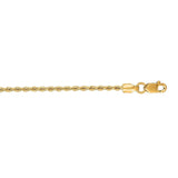 14k Yellow Gold Solid Rope Chain (1.50 mm) thumbnail 2