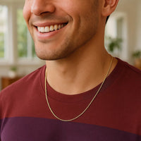 14k Yellow Gold Solid Rope Chain (1.50 mm)