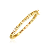 14k Yellow Gold High Polish Greek Key Bangle (4.80 mm) thumbnail 1