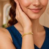 14k Yellow Gold High Polish Greek Key Bangle (4.80 mm) thumbnail 3