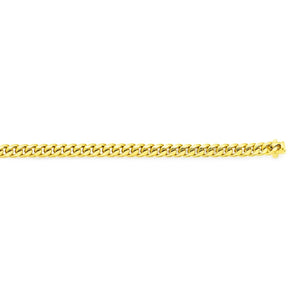 14k Yellow Gold Classic Miami Cuban Solid Bracelet (3.20 mm)