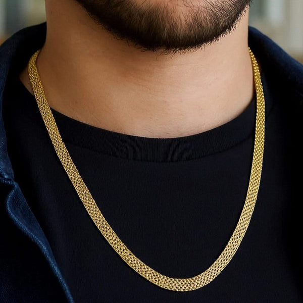 14k Yellow Gold Bismark Chain (7.00 mm)