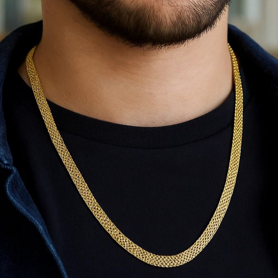 14k Yellow Gold Bismark Chain (7.00 mm)