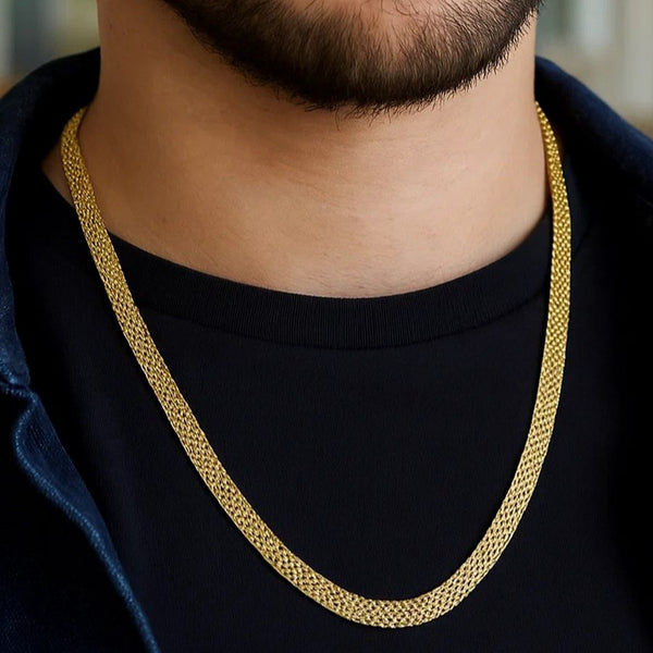 14k Yellow Gold Bismark Chain (7.00 mm)