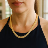 14k Yellow Gold Bismark Chain (7.00 mm) thumbnail 4