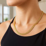 14k Yellow Gold Bismark Chain (7.00 mm) thumbnail 5