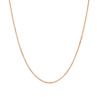 14k Rose Gold Diamond Cut Cable Link Chain (0.68 mm)