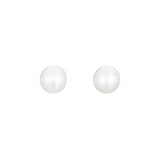 White Freshwater Cultured Pearl Stud Earrings in 14K White Gold (7.00 mm) thumbnail 1