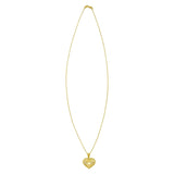 14K Yellow Gold Radiating Heart Necklace thumbnail 2