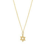 Star of David Necklace in 14K Yellow Gold thumbnail 2