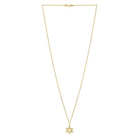 Star of David Necklace in 14K Yellow Gold