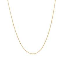 Load image into Gallery viewer, 14k Yellow Gold Oval Cable Link Chain (0.85 mm)