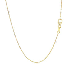 Load image into Gallery viewer, 14k Yellow Gold Oval Cable Link Chain (0.85 mm)