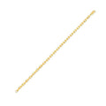 14K yellow gold cable link chain, 3.60 mm width