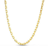 14k Yellow Gold French Cable Link Chain (3.60 mm) thumbnail 2