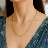 14k Yellow Gold French Cable Link Chain (3.60 mm) thumbnail 5