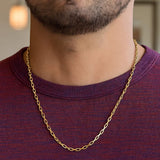 14k Yellow Gold French Cable Link Chain (3.60 mm) thumbnail 6