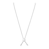 14k White Gold Adjustable Friendship Bracelet Chain with Disc Slide thumbnail 1