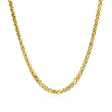 Load image into Gallery viewer, 14k Yellow Gold Lite Diamond Cut Round Franco Chain (2.70 mm)