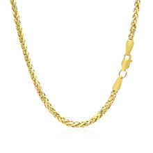 Load image into Gallery viewer, 14k Yellow Gold Lite Diamond Cut Round Franco Chain (2.70 mm)